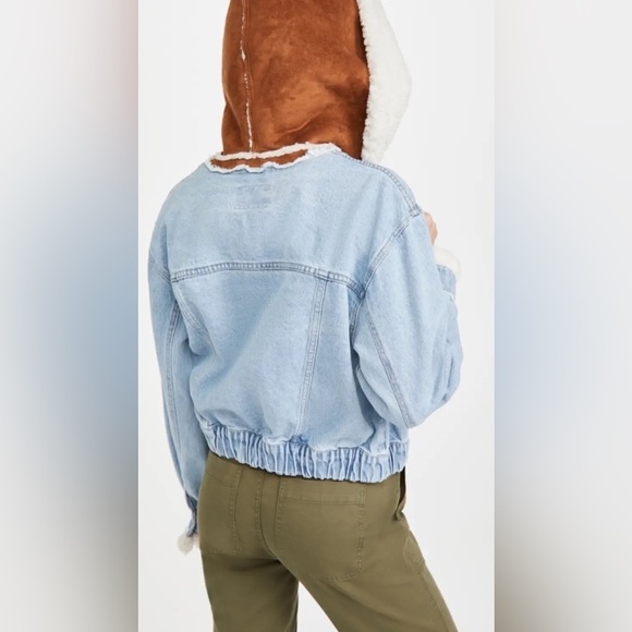 Free People Fur Denim jacket - Picture 4 of 13